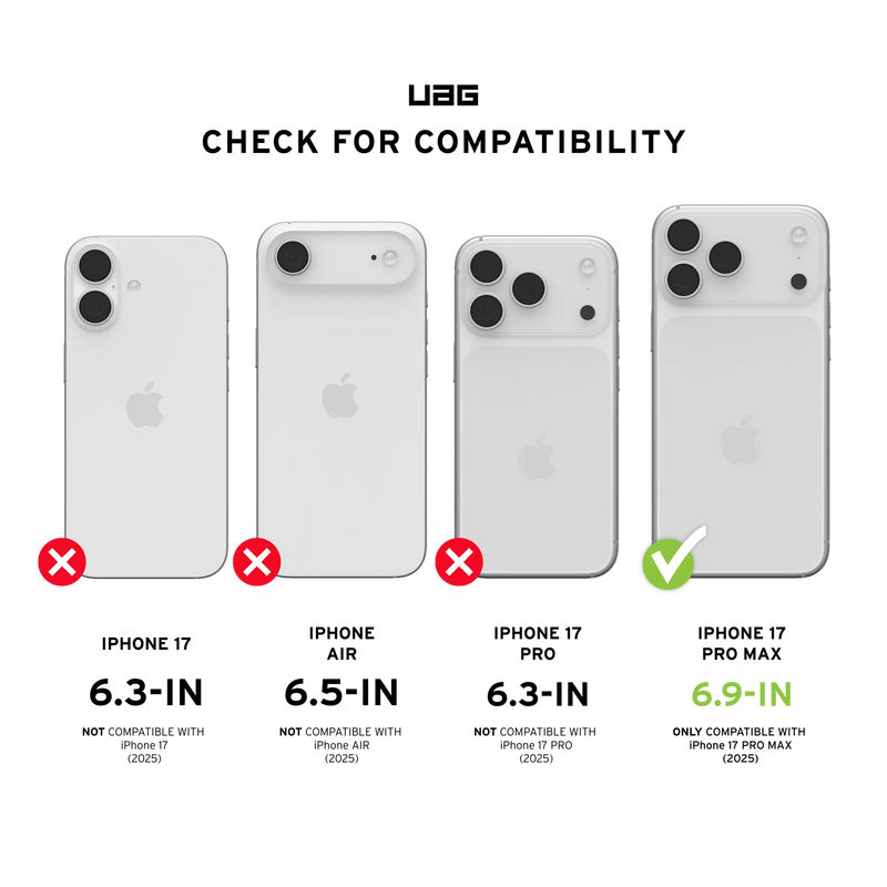UAG iPhone 17 Pro Max Civilian - Black