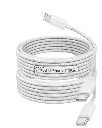 iPhone 15 Charging Cable, 1M Braided Cable USB C to C Cable Fast Charging for Apple iPhone 15/15 Plus/15 Pro/15 Pro Max,iPad,MacBook