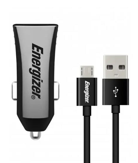 Energizer Ultimate Dual USB 3.4A Micro USB Car Charger