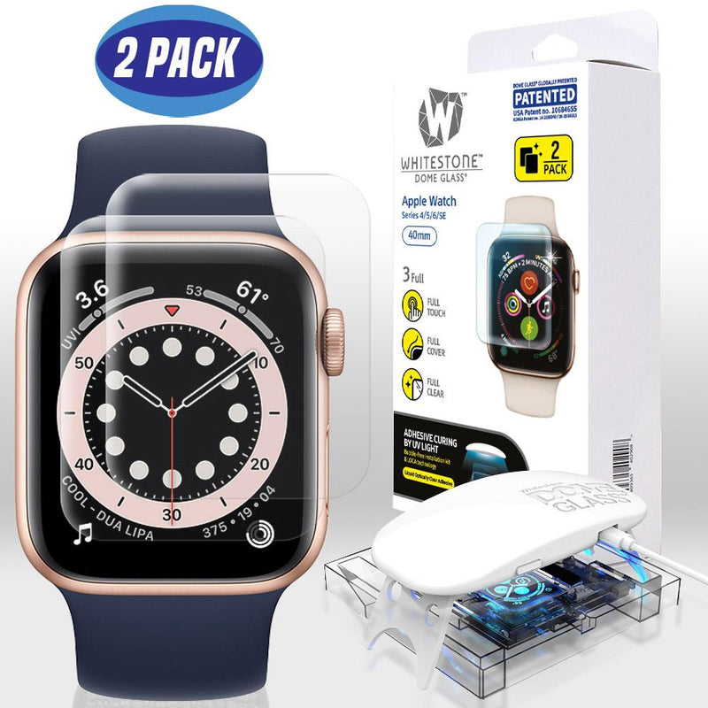 Whitestone Dome Apple Watch 40mm Dome Glass - 2 Pack